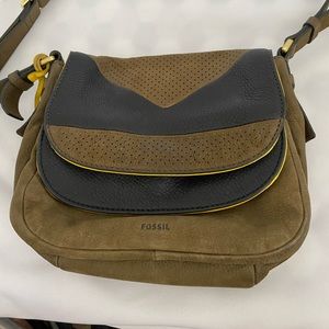 Fossil Leather Crossbody Bag